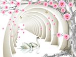3D空间玫瑰花