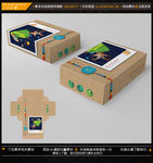 玩具儿童包装环保礼品包装平面图