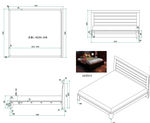 实木家具床图纸
