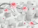 3D玫瑰花