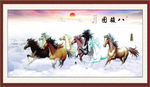 骏马图