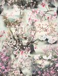 水墨桃花
