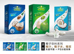 椰汁包装(展开图+效果图)