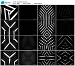 动感变换快节奏黑白三角几何背景