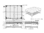 方格式咖啡桌家具CAD图纸