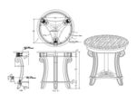支柱小圆桌图纸