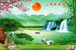 客厅山水画