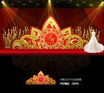 欧式红金色巴洛克婚礼