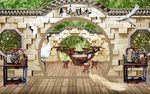 松鹤延年背景墙