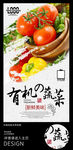 中国风蔬菜水果创意海报