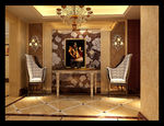 豪华别墅玄关效果图