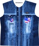 牛仔衫-英文国旗