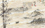 大理石水墨画