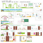 幼儿园文化建设 文化墙  装修