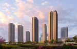 黄昏人视住宅区建筑效果图