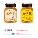 蜂蜜瓶贴  平面图