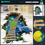 3d地画 3d地贴 海豚
