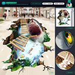 3d地贴 鲨鱼