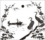 松鹤  日出