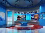 电视台新闻演播室3D模型