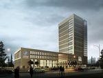 电子市场黄昏建筑效果图