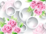 3D玫瑰花