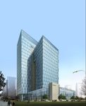 商务玻璃大厦办公楼建筑效果图