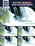 瀑布流水高速拍摄慢镜头