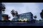 行政中心夜景建筑效果图