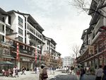 中国风古建筑商业街建筑效果图