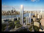 现代大都市鸟瞰建筑效果图