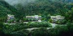 山间别墅区避暑景观建筑效果图