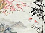 梅花竹子图
