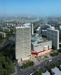 城市中央时代购物广场鸟瞰效果图
