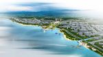 海边公园鸟瞰建筑效果图