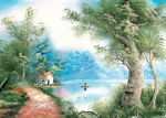 乡村油画