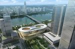 时代广场体验中心鸟瞰建筑效果图
