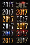 2017立体金属字