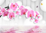 3D花卉背景墙