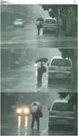 台湾花莲市暴风雨