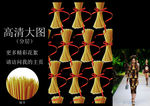 时尚大牌意大利捆面印花图案