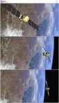卫星飞过地球