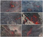 火山高温熔岩视频