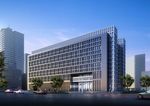 信息科技园黄昏建筑效果图