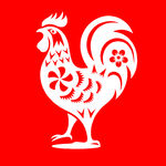 鸡剪纸