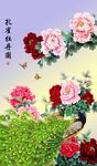 孔雀牡丹图