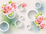 3D玫瑰花
