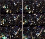 航拍城市夜间景色