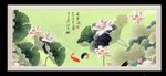 荷花装饰画