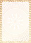 桔红花颜 证书底纹